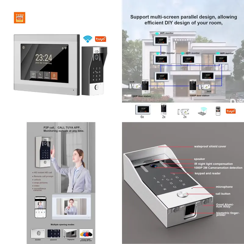 Smart Doorbell Wired - TYSH 2-wire IP Smart WiFi Video