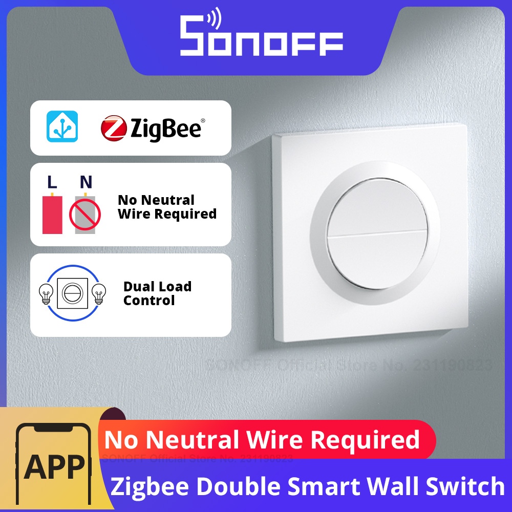 Sonoff Basic Switch - SONOFF Orb-ZBW2L Zigbee 2-Gang Smart Wall