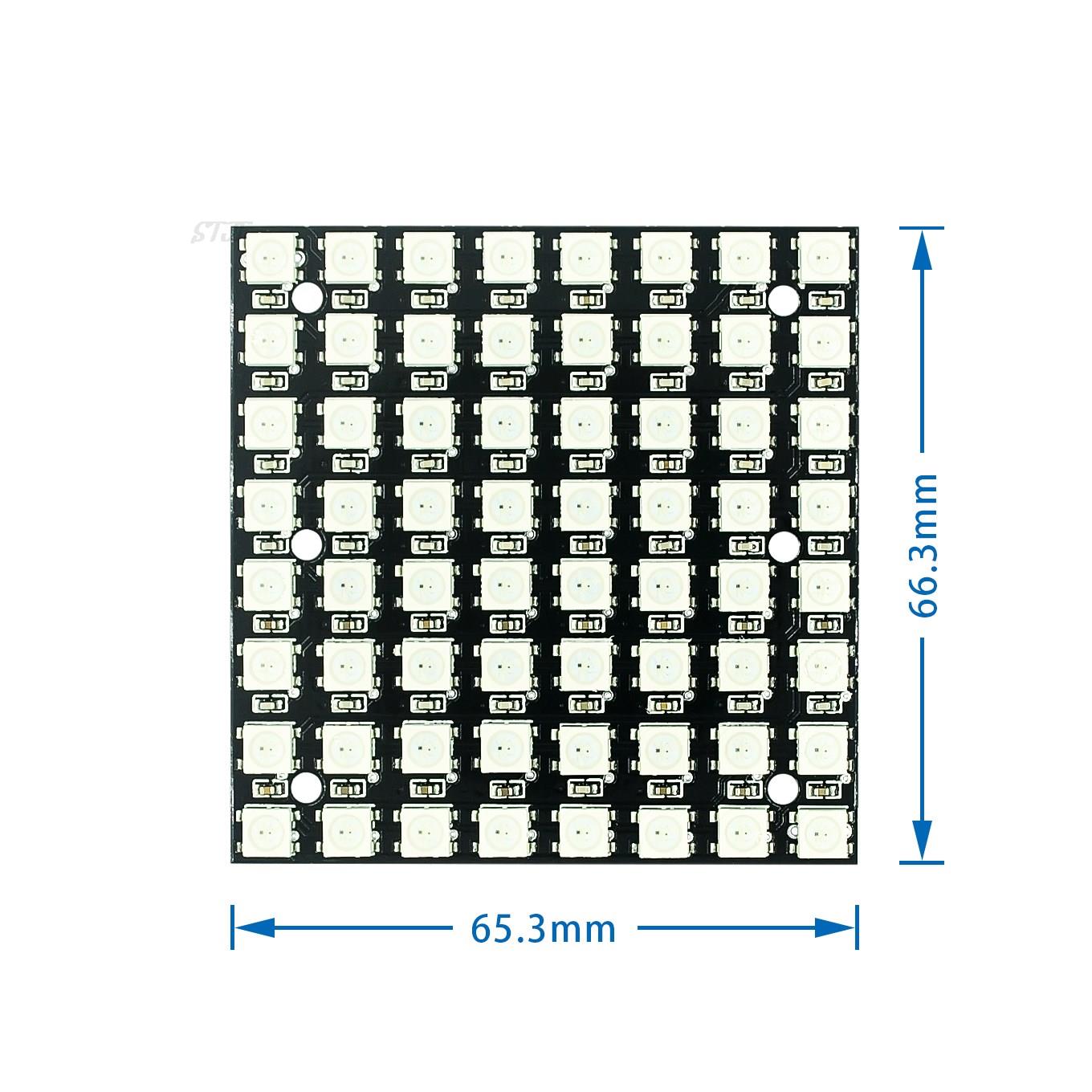 WS2812 smd LED 5050 RGB 8x8 64 - Rgb Led Matrix 8X8 review and price