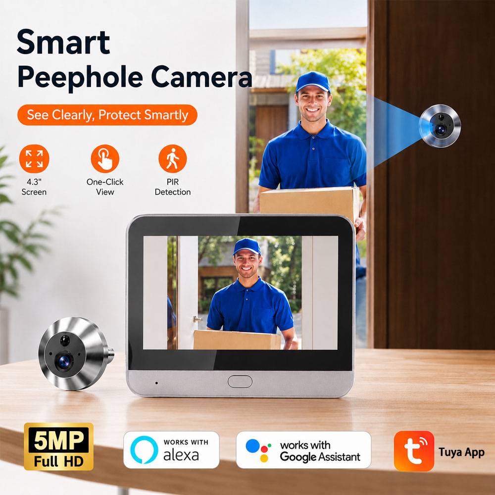 Tuya Smart 5MP 140° Wide View  - Smart Doorbell Wired review and price