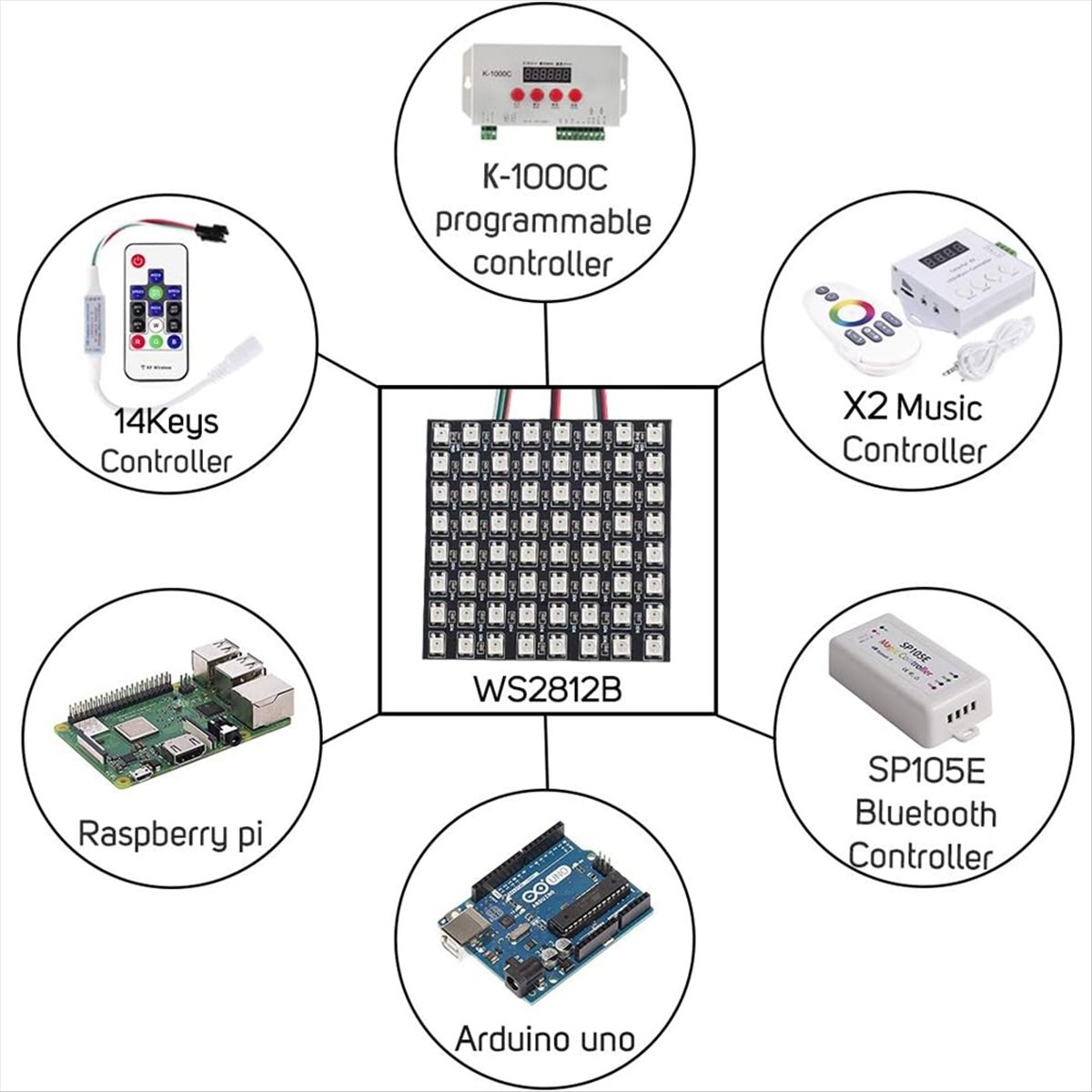 A36R WS2812B Dot Matrix Screen - Rgb Led Matrix 8X8 review and price