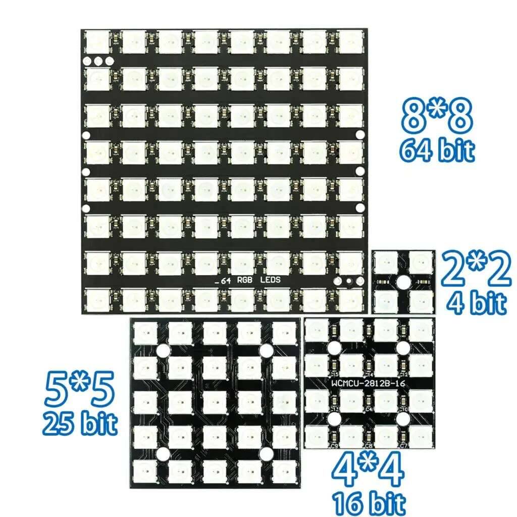 WS2812 5050 RGB 8X8 4 16 25 64 - Rgb Led Matrix 8X8 review and price