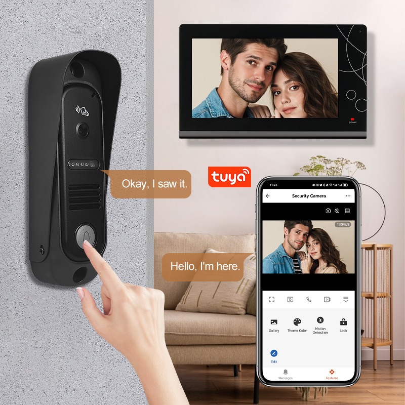 Smart Home 7 Inch WiFi Video D - Smart Doorbell Wired review and price